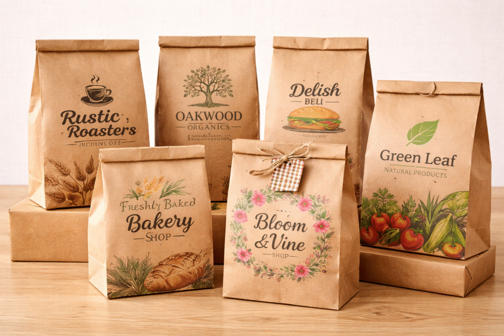 custom paper kraft bag