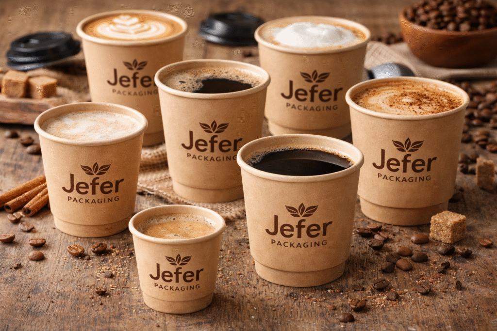 kraft paper coffee cups